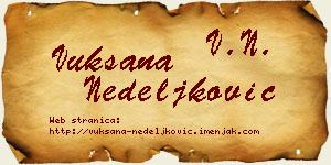 Vuksana Nedeljković vizit kartica